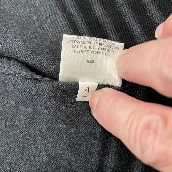 Eileen Fisher Women Small Merino Wool Cardigan Sweater Knit Open Front Waterfall - Picture 6 of 11